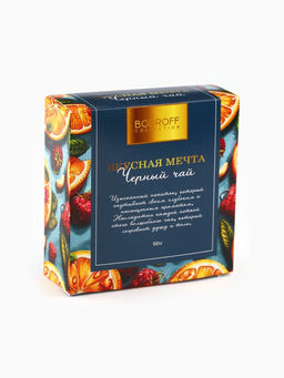 Подарочный набор новогодний «Вкусного Нового Года», мед кремовый, чай