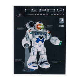 Робот «Герой», световые и звуковые эффекты, работает от батареек, цвет синий