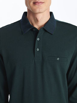 Polo Yaka Uzun Kollu Pike Erkek Ti??rt