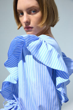 Blusa cruzada de popelina - H&m фото 4