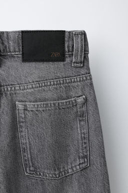 JEANS FLARE DESFLECADO / Gris - Zara фото 4