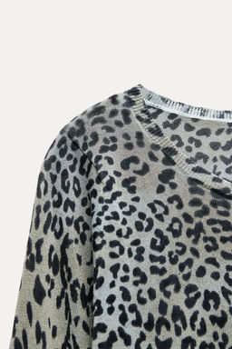 ANIMAL PRINT KNIT TOP - Zara фото 5