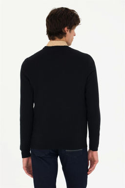 U. S. Polo Assn Мужской черный базовый свитер - U.s. polo assn фото 12