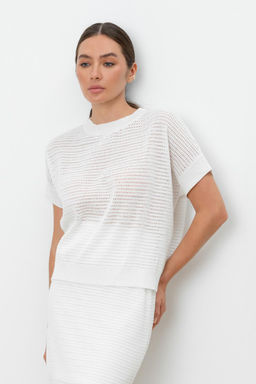 VERY NEAT _ ЕВ 30163/молочный джемпер жен