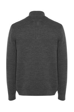 TRENDYOL MAN Indigo Casual Regular Yar?m Bal?kc? Yaka Duz Triko Kazak TMNAW22KZ1908 - Trendyolmilla фото 10