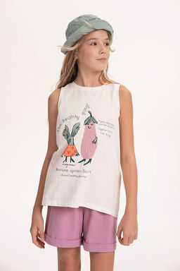 PELICAN, майка для девочек, Молочный