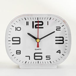 Будильник «Вставай», 12×10 см, от батарейки АА, белый