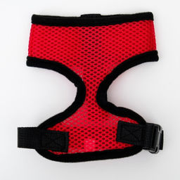 Шлейка мягкая из неопрена, размер M, ОШ 34 см, ОГ 32-42 см, красная - Пижон фото 6