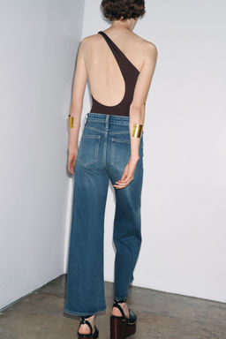 JEANS ZW COLLECTION WIDE LEG HIGH-WAIST - Zara фото 4