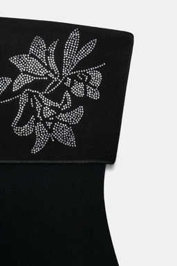 SPARKLY STRETCH BANDEAU BODYSUIT - Zara фото 6