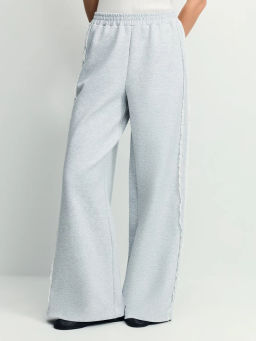 Широкие брюки из хлопка с кружевом / Zarina