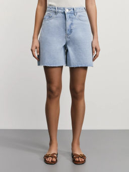 Джинсовые шорты А-силуэта / Zarina фото 3