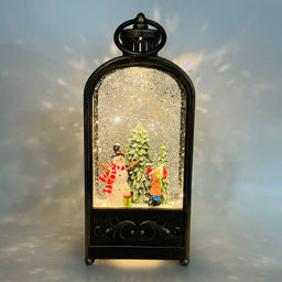 Новогодний декор Фонарь стекло - 23 см (арт. 23014A/23014B/23014D) в ассортименте - Ип лебедев о.ю фото 13