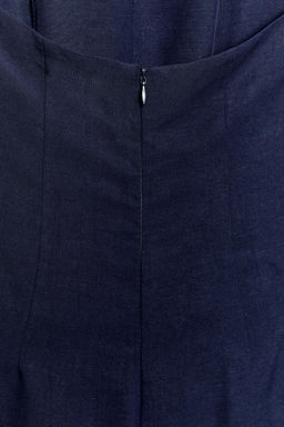 MONO HALTER VIVOS CONTRASTE / Azul tinta - Zara фото 8
