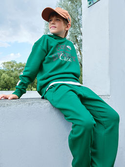 Комплект для мальчиков зеленый с принтом cool energy