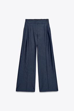 WIDE-LEG DARTED TROUSERS - Zara фото 12