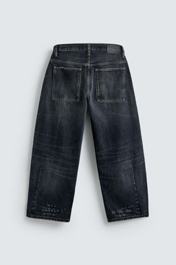 WASHED BALLOON FIT JEANS