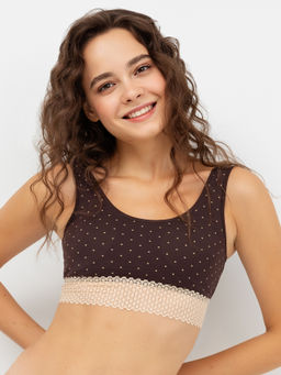 Бюстье с кружевным поясом в коричневом цвете - Mark formelle фото 2