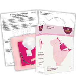 Набор для шитья Miadolla PT-0296 Сплюшка Дракон розовый