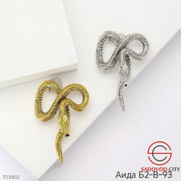 Брошь Змея с камнями - Bruno фото 4