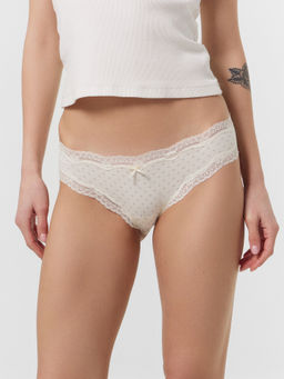 Цена за 2 штуки! ТРУСЫ ЖЕНСКИЕ абстрактный рисунок на молочном 412743 - Mark formelle фото 2