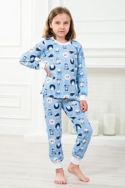 Пижама детская из джемпера и брюк из кулирки Кошки - Амадэль фото 5