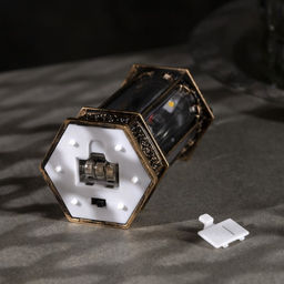 Светодиодная фигура «Снеговик в ротонде» 6.3×14×6.3 см, пластик, батарейки AG13×3 (в комплекте), свечение тёплое белое