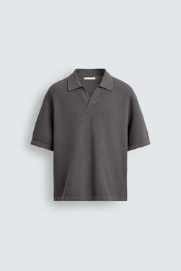 POLO PUNTO RELAXED FIT / Gris - Zara фото 7