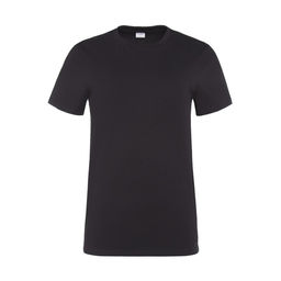 Футболка однотонная женская MINAKU: Basic line, чёрная, размер 42