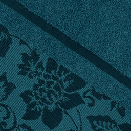 Полотенце махровое "Сильвия" 35х60см, гладкокрашенное, 375г/м2, темно-бирюзовый (Россия)