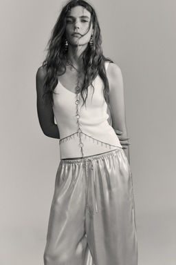 RIB KNIT TOP - Zara фото 8