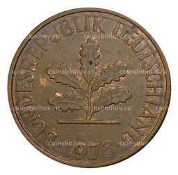 Монета 2 пфеннига 1978 года J Германия