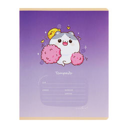 Комплект тетрадей из 10 штук, 12 листов в клетку Calligrata "Цыпа и Кот", обложка мелованная бумага, ВД-лак, блок офсет, 5 видов по 2 штуки