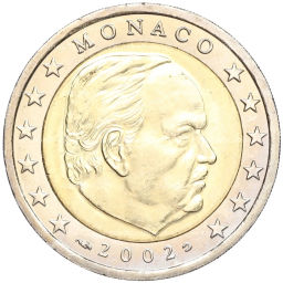 2 евро 2002 года Монако