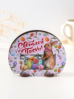 Цена за 2 шт.Салфетница пасхальная Зайка, 12.8?10?5 см