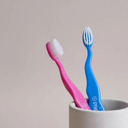 Детская зубная щетка, от 3 до 6 лет, мягкая 1шт. (голубая)