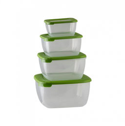 Комплект контейнеров для СВЧ "Лайт" 4шт (0,46+0,95+1,5+2,5)л квадр. арт.С546