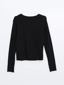 Bisiklet Yaka K?z ?ocuk Ti??rt - Waikiki фото 3