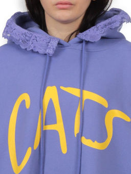 2247 VIOLET Толстовка-платье женская (85% хлопок, 10% полиэстер, 5% спандекс) - Fashion фото 4