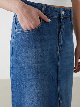 Dar Fit Kad?n Jean Etek