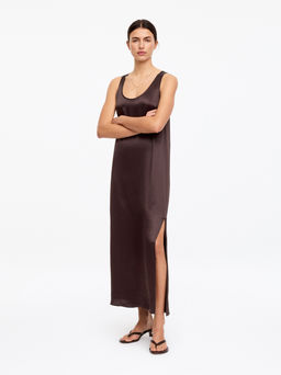 Vestido de sat?n sin mangas - H&m фото 3