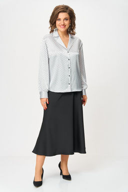 Блуза Svetlana Style 2173 белый+горох
