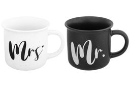 Набор 2 кружек Elan Gallery Mrs and Mr 400 мл New Bone China  фото 15