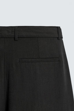 PANTAL?N PLIEGUES TRAJE RELAXED FIT / Negro - Zara фото 9