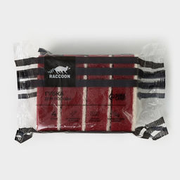 Цена за 3 шт. Губка для мытья посуды с ионами серебра Raccoon, 4 шт., 9.56.53 см фото 5