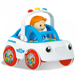 Игрушка "Машинка "Бусинка. Полиция" 13х11х15см, полипропилен, "Stellar" (Россия)