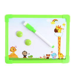 Доска для рисования магнитная с маркером-стиралкой и 2 магнитами, МИКС