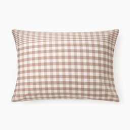 Наволочка «Этель» Beige cage, 50×70 см, жатый хлопок