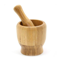 Набор №1 10*10см (Ступка+пестик бамбук) арт. КТ-СП-01