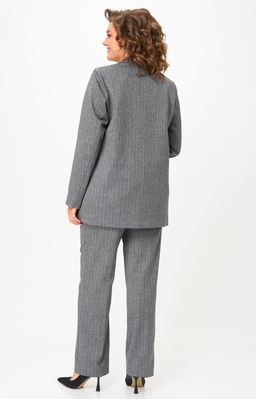 Костюм БелЭльСтиль 762/609 елочка серая фото 5